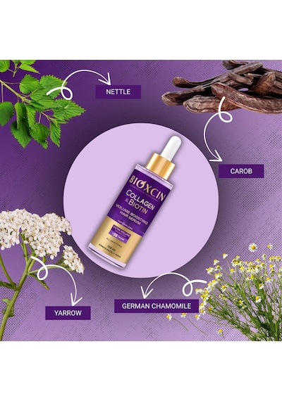 Collagen & Biotin Saç Serumu 100 Ml Saç Dökülmesine Karşı, Hacimlendirici, Hidrolize Kola