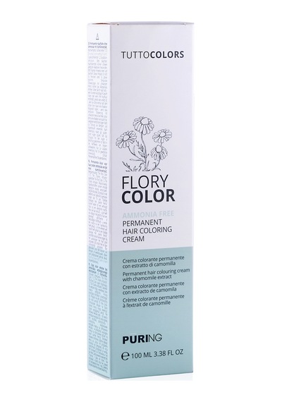 Puring Flory Color Papatya Özlü Amonyaksız Saç Boyası Soğuk Kumral 100 ML 6.1 Küllü Koyu Kumral