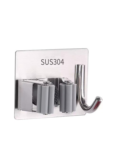 Sunup Sn-26354 Fırça Süpürge Paspas Mop Sapı Tutucu Askı Çok Amaçlı Duvara Monte Askılık Kancalı Tutucu Diğer