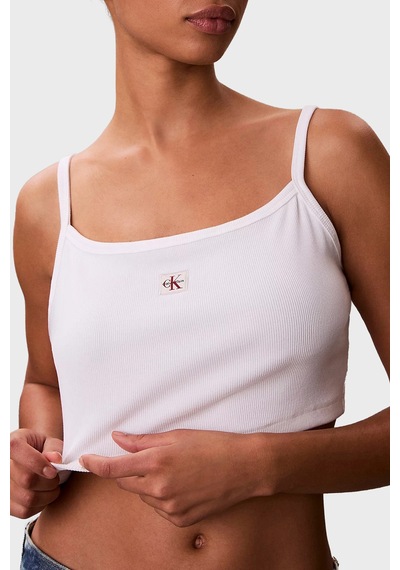 Calvin Klein Bayan Top Lv047f221g Yaf Beyaz