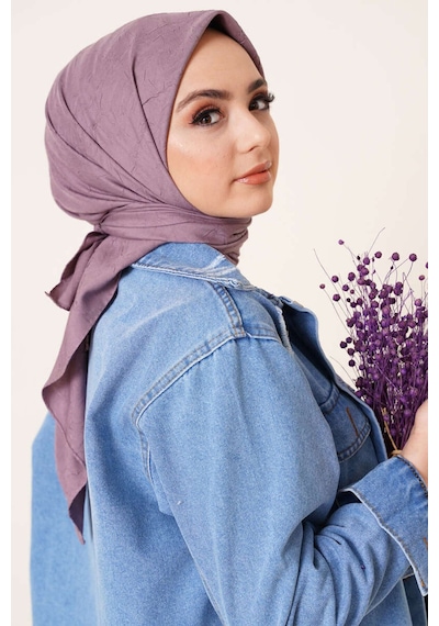 Bambu Kraş Eşarp Tesettür Giyim, Hafif, Rahat, Şık, Yüksek Kalite, Hijab, Scarf, Shawl Lila