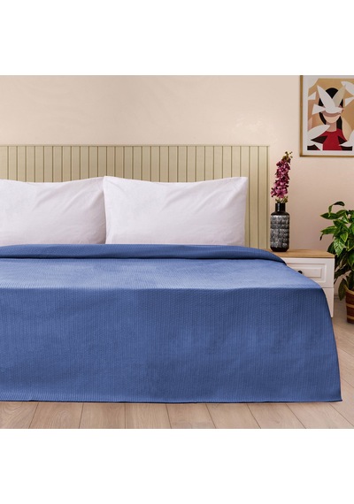 Soft Maris Tek Kişilik Pike - Lacivert - 160x220 Cm Çok Renkli