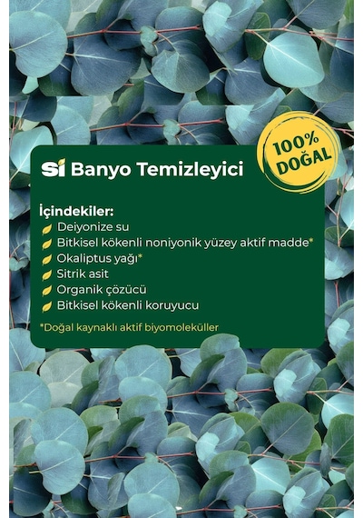 Si Senin İçin %100 Doğal Banyo Temizleyici Okaliptus Yağlı 750 Ml.