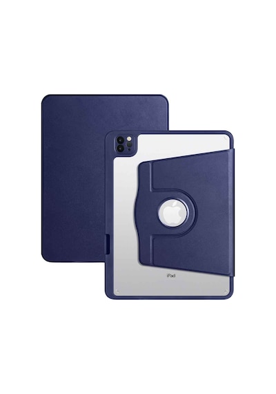 Apple Uyumlu iPad 11 İnç Pro M2 3/4 Nesil 360 Dönebilen Yatay Dikey Stand Özellikli Pino Tablet Kılıfı Kapaklı Kılıf