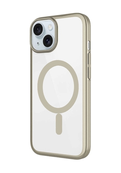Apple Uyumlu iPhone  15 Plus Kılıf Wireless Şarj Özellikli Sert Pc Zore Mat Riksos Magsafe Kapak