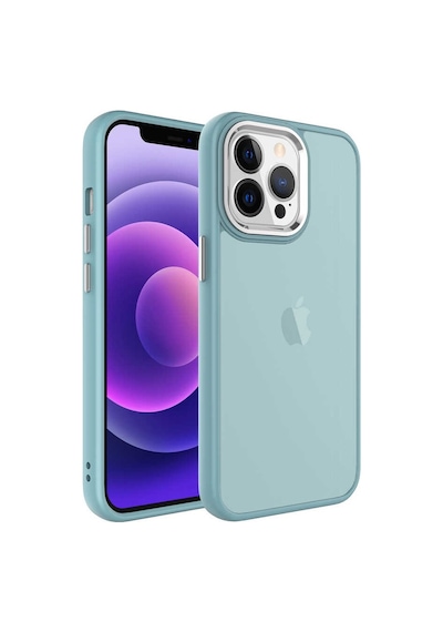 Kilifone - Apple Uyumlu iPhone 13 Pro Max - Kılıf Arkası Buzlu Sert Pc May Kapak - Mavi