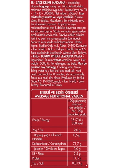 Filiz Kalem Makarna 4 x 500 G