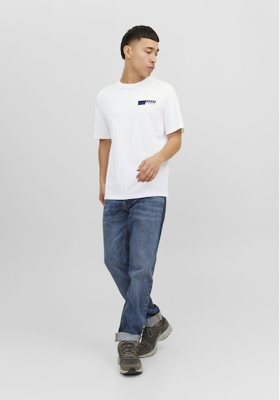 Jack & Jones JJECORP LOGO TEE PLAY Erkek  Kırık Beyaz Tişört