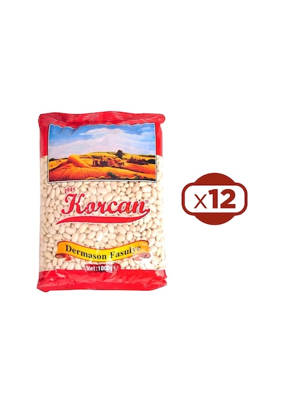 Korcan Dermason Fasulye 1 Kg X 12 Adet