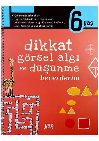 6 Yaş Dikkat Görsel Algı ve Düşünme Becerilerim Minik Ada