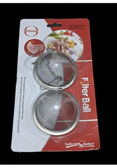 Paslanmaz Çelik Metal Top Çay Demleme Süzgeci Bitki Çayı Demleme Süzgeci 1 Adet Metal Diğer
