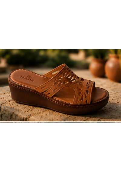 N Napa Shoe Np.1264.taba Deri Terlik