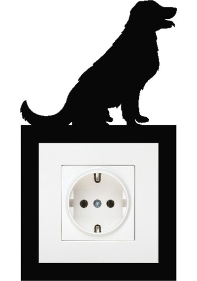 Köpek Prizlik Duvar Süsü Duvar Dekorasyonu 3 Mm Mdf 22x20