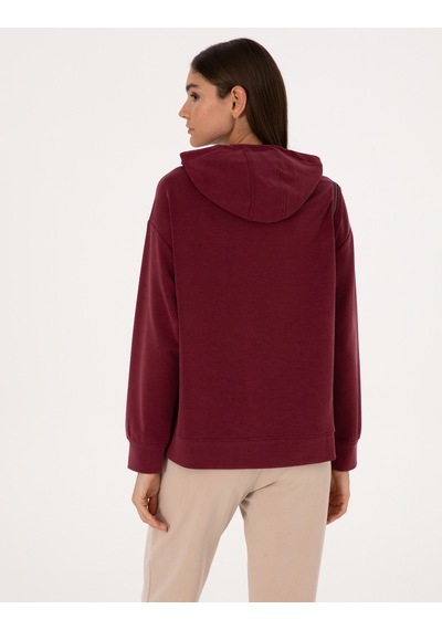 Pierre Cardin Kadın Vişne Sweatshirt 50309057-vr223 Vişne