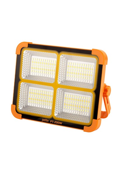 200w Usb Şarjlı Solar El Feneri,projektör Sarı
