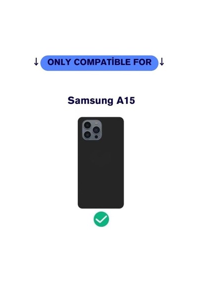 For İle Uyumlu Şeffaf Clear Kartlıklı Darbe Emici Anti-shock Darbeye Dayanıklı Wallet Case Kılıf A15