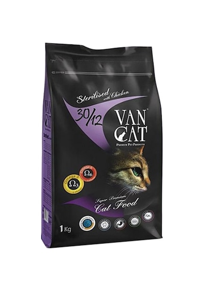 VanCat Sterilised Tavuklu Kısırlaştırılmış Yetişkin Kedi Maması 1 KG