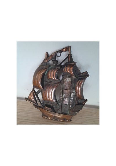 Eski Dönem Gemi Duvar Dekoru Kahverengi