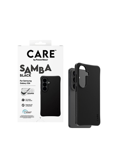 Care By Panzerglass Samba Qi Samsung Uyumlu Galaxy S26 Siyah Kılıf