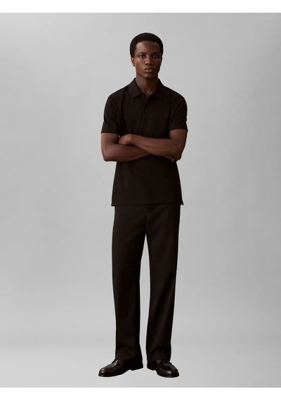 Calvin Klein Ss Tech Bırdseye Int, Ub1 Siyah Erkek Polo T-shirt