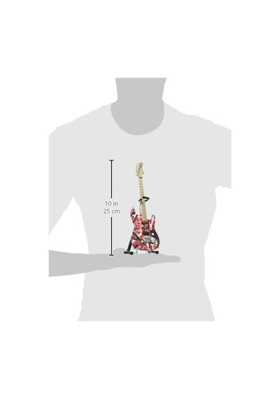 Evh Minature Guitars Evh Frankenstein Mini Replika Gitar Van Halen Evh001 , Kırmızı Ve Beyaz, Kırmızı/beyaz