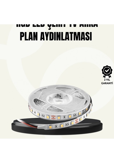 2 Metre Tv Arkası Led Şerit Işık Otomatik Açma Kapama Ve Uzaktan Kumanda