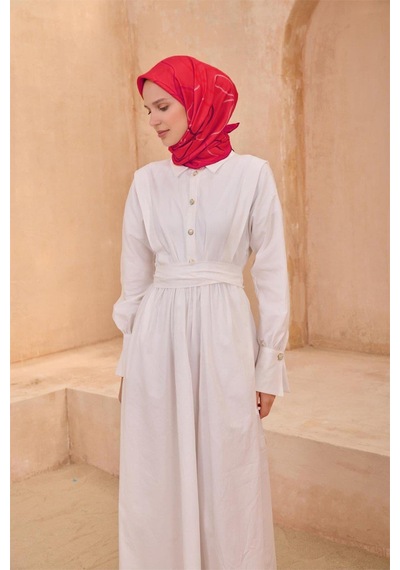 Belli İpek Eşarp - 4113-84 Fuşya Twill
