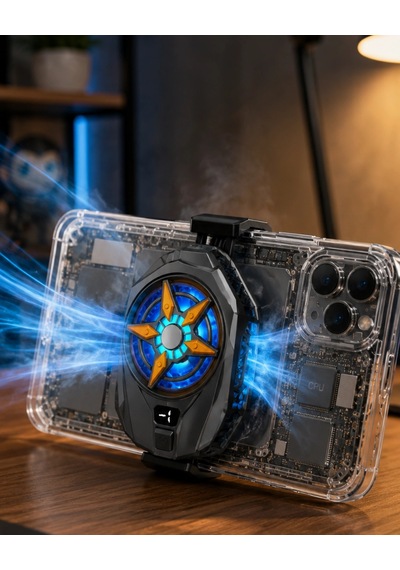 Yarı İletken Telefon Soğutucu Dijital Ekranlı Telefon Fanı