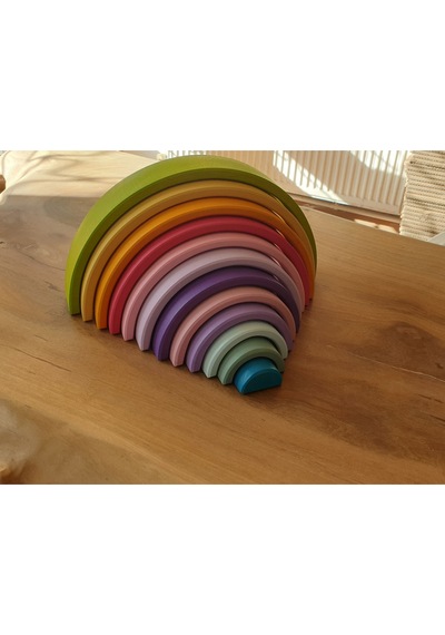 Kırtkırt Ahşap Pastel 0-6 Yaşa Özel Waldorf Gökkuşağı 12'li