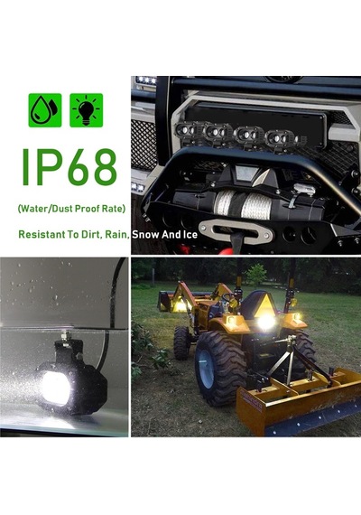 Offroad Sis Lambası 40w Beyaz-amber Çakarsız 12-30v / Lass298