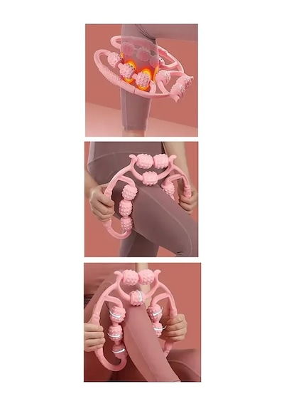 9 Tekerlekli Yoga Fitness Silindiri Roller 5047