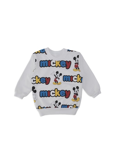 Bebelop Erkek Bebek Mickey Mouse Baskılı Yazılı 2'li Alt Üst Takım 001
