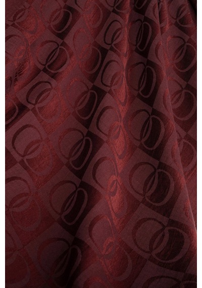 İmannooor Dama Desen Bordo Naia Pamuk Şal 70x200 Bordo-burdgundy