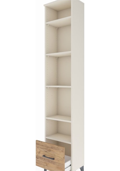 Arges Dolap 5 Raflı Tek Çekmeceli 44x30x221 Aytaşı-çam Aytaşı