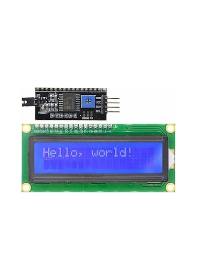 Devredünyası-16X2 Lcd Ekran - I2C Lehimli Mavi Display