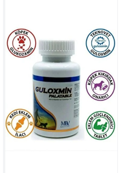 Teknovet Guloxmin 90 Tablet - Kedi Ve Köpekler İçin Eklem, Kıkırdak Ve Glukozamin Takviyesi Palatable Tablet