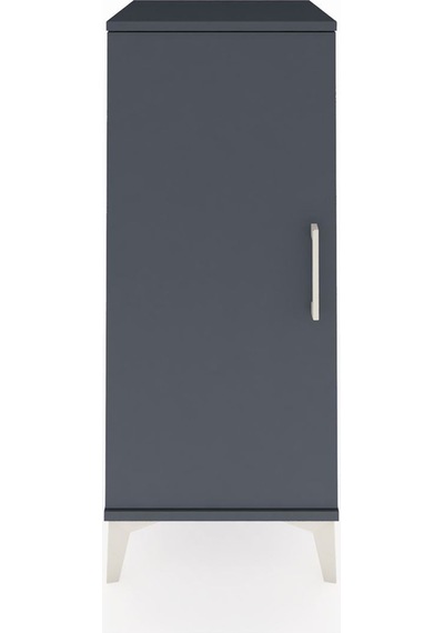 Hyperion Komodin 2 Raflı Tek Kapaklı 44x44x106 Antrasit-antrasit Antrasit