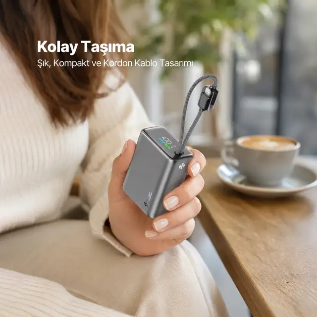 2bb280ug Ttec Recharger Pro Tft 15.000mah Pd 20w Usb-c Ve Lightning Dahili Kablolu Taşınabilir Hızlı Şarj Aleti / Powerbank 2bb280 Gri 2bb280ug Ttec Recharger Pro Tft 15.000mah Pd 20w Usb-c Ve Lightning Dahili Kablolu Taşınabilir Hızlı Şarj Aleti / Powerbank 2bb280 Gri
