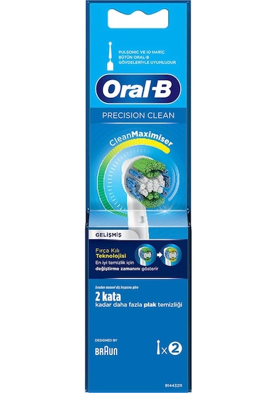 Oral-B Precision Clean Clean&Maximiser Diş Fırçası Yedek Başlığı 2'li