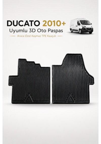 Ducato 2010+ 3d Oto Paspas Araca Özel Kaymaz Tpe Kauçuk Paspas