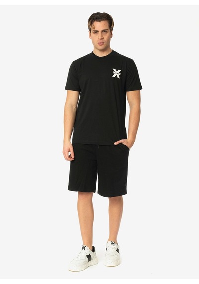 John Richmond Bisiklet Yaka Siyah Erkek T-shirt Ump24057ts