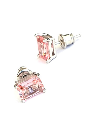 Sky Diamond Pink Morganit Taşlı 925 Ayar Gümüş Lüks Küpe N11.87915