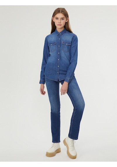 Lf2028581 Cady Loft Kadın Jean Pantolon Jayla Mıd Wash