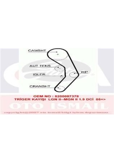 GATES 5610XS TRIGER EKSANTRIK KAYISI MEGANE II LAGUNA II / GRAND