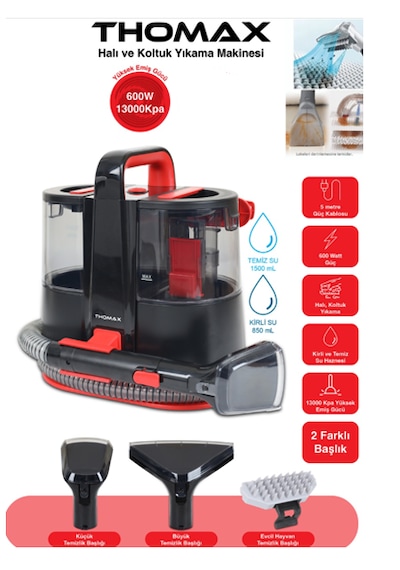 Thomax DMW001A Koltuk Halı Yıkama Ve Leke Çıkartma Makinesi