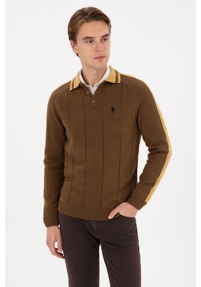U.s. Polo Assn. Erkek Haki Kazak /triko 50315043-vr027 Hakı