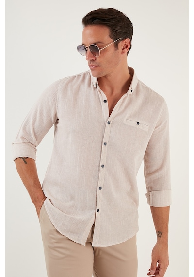 Buratti Erkek Gömlek Cf21S111498 534532433 Taş