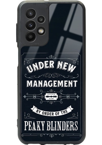 Samsung Uyumlu A23 Peaky Blinders Management Tasarımlı Glossy Telefon Kılıfı Çok Renkli