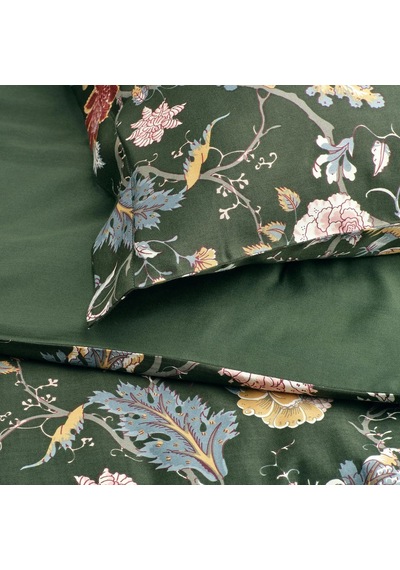 Ikea Nasselklocka Tek Kişilik Nevresim Takımı 150 X 200 Cm Yeşil - Koyu Yeşil