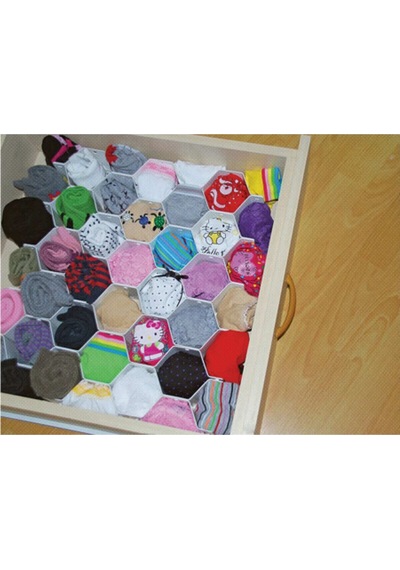 Çekmece Düzenleyici Petek Plastik 10 X 15 Beyaz Diğer